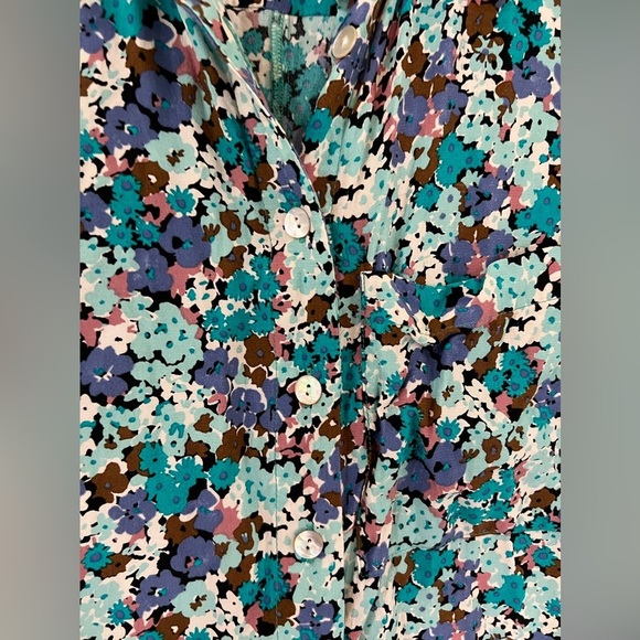 Zara The Clea Floral Printed Overall Jumpsuit Romper extra small spring - Picture 3 of 7